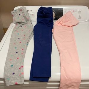 Lot of 3 girls preowned size 7 leggings